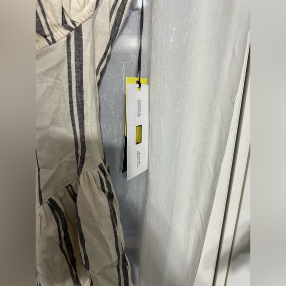 Corset Mini Dress - Future Collective Cream Striped - Picture 6 of 6